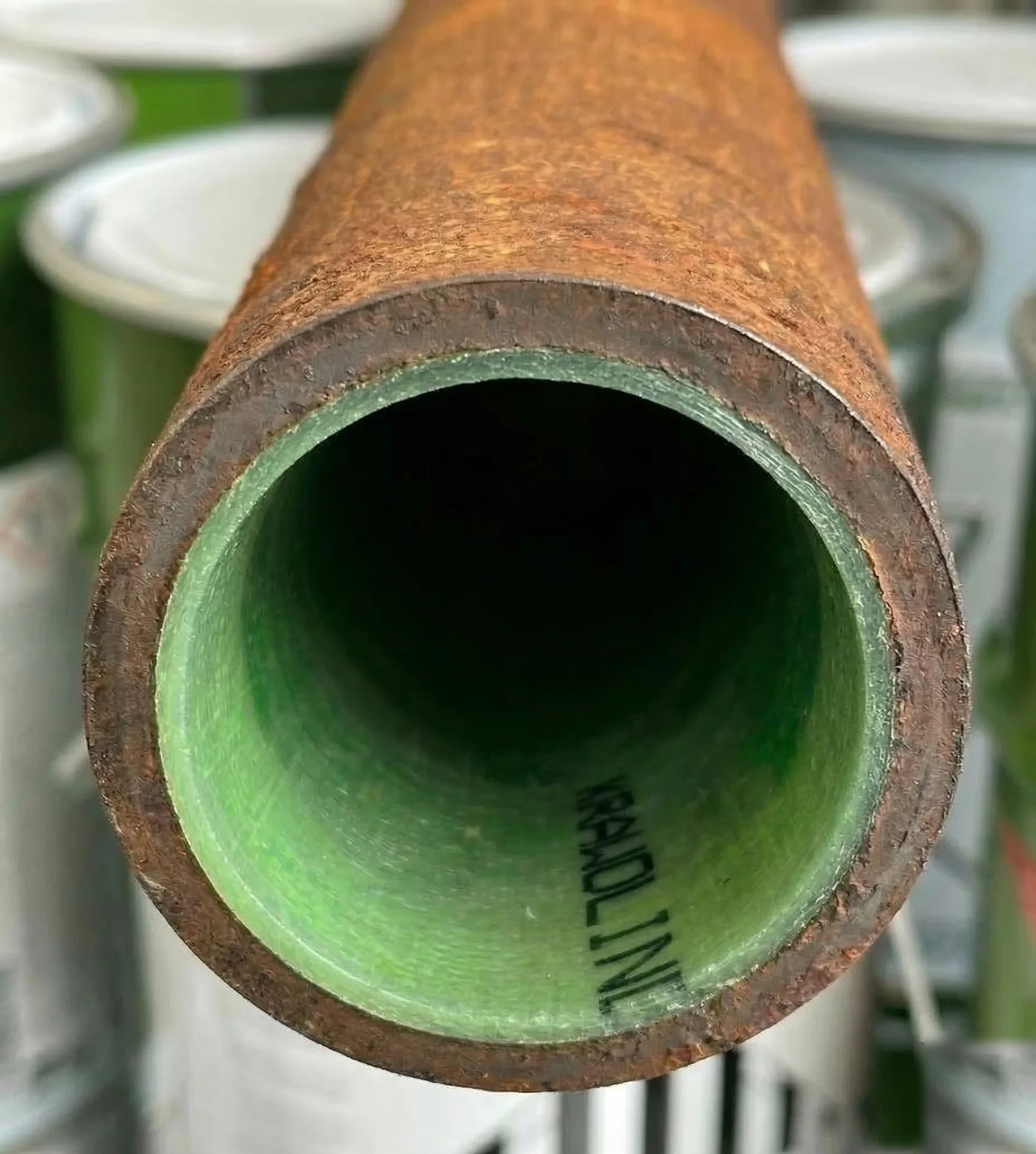 Canalisation après chemisage - gaine Bramoline