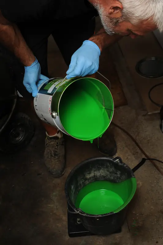 Chemisage collecteur à Chaillol, Hautes-Alpes