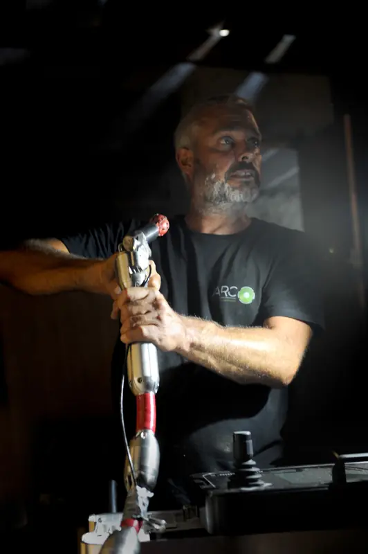 Pilotage robot fraiseur réhabilitation canalisation ARC Assainissement