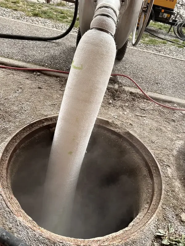 Chemisage résine époxy canalisation en cours Chaillol Hautes-Alpes