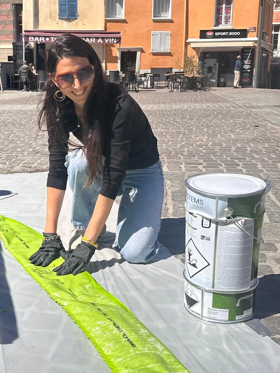 Audrey Pauchon sur chantier — ARC Assainissement Embrun