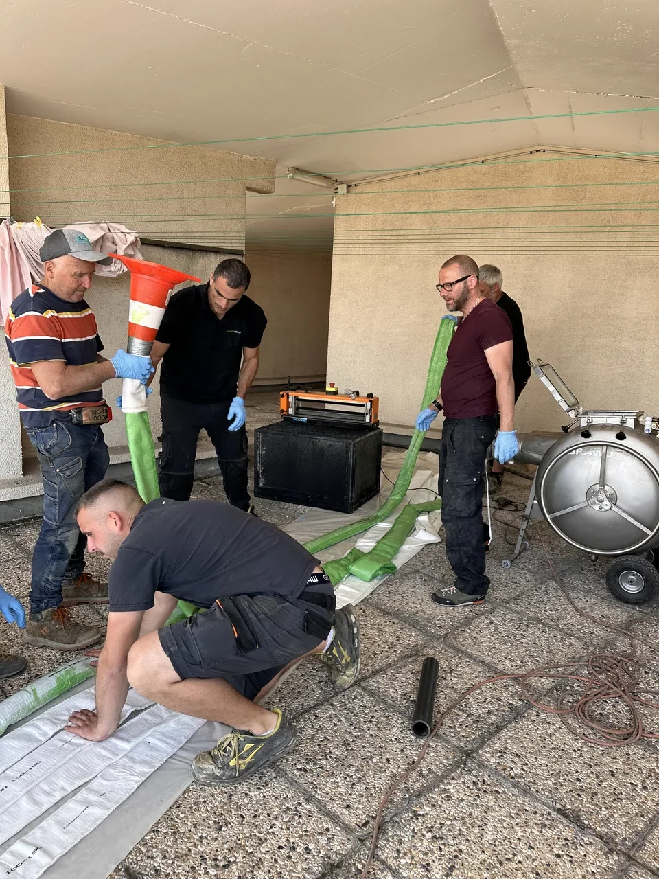 Gaine sur toit — ARC Assainissement