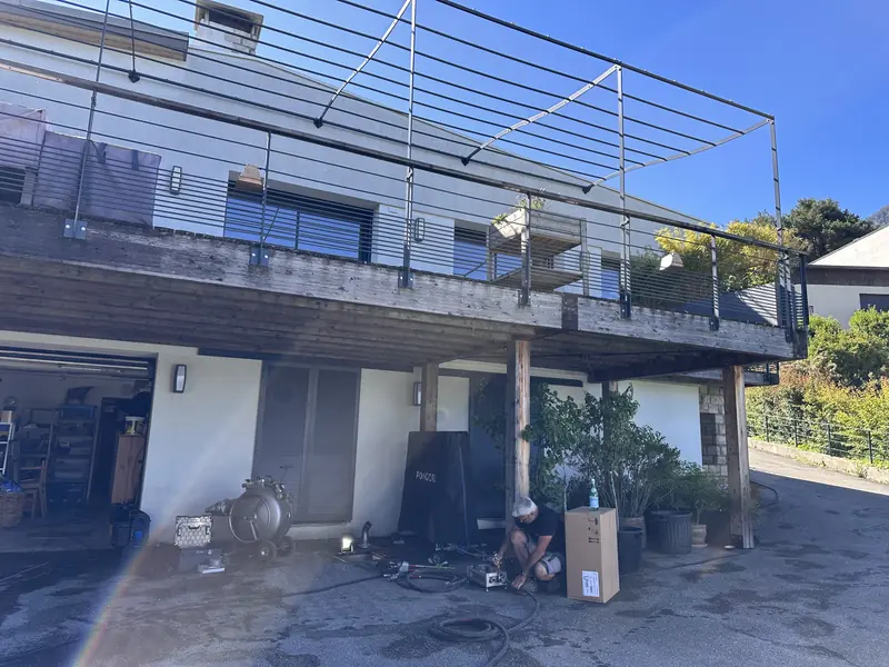 Chantier réhabilitation réseau extérieur Savines-le-Lac Hautes-Alpes